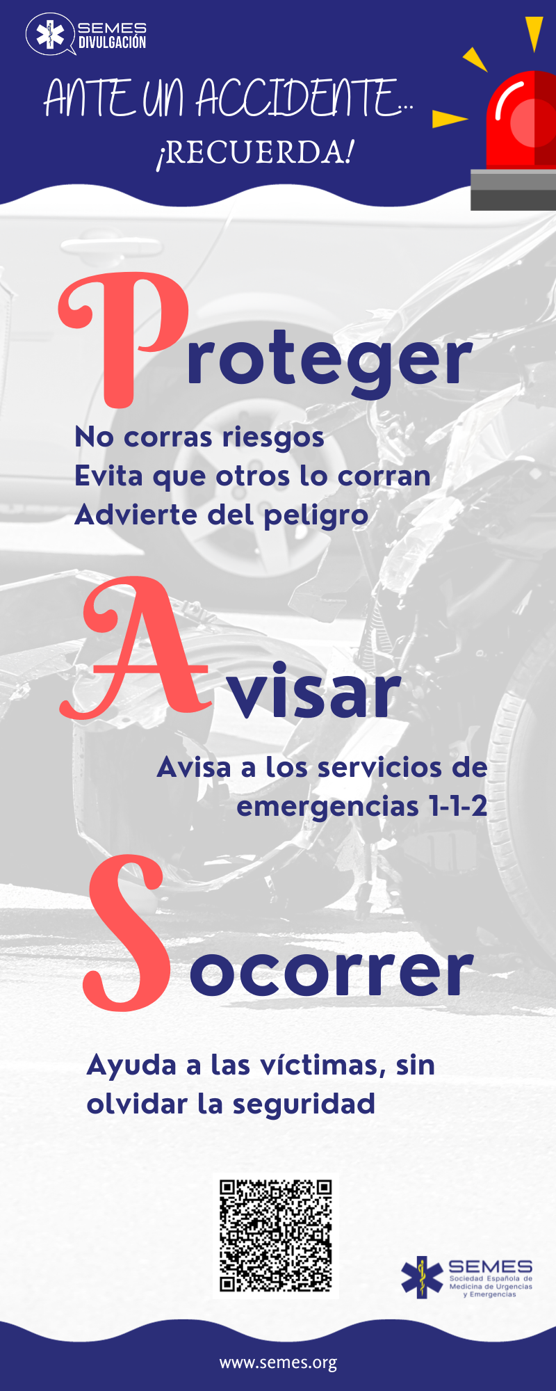 Ante un accidente… ¡RECUERDA!